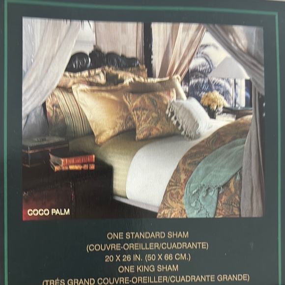 Ralph Lauren Coco Palm Mylti Striped Two Standard Shams - Picture 3 of 3